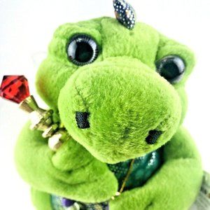 Fergusson Gus the Friendly Dragon Fairy Plush Stuffed Animal 2001 Aurora Green